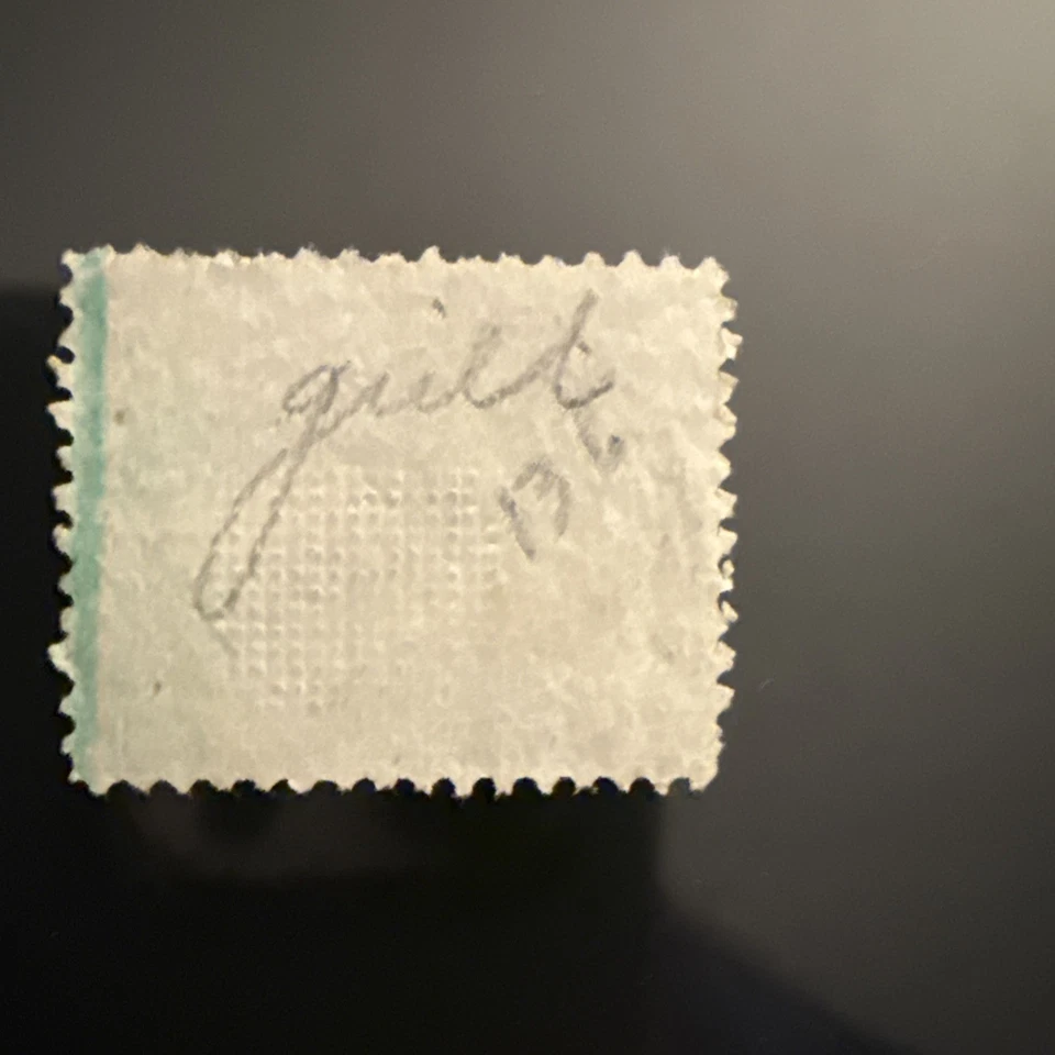 🇺🇸 1870 3¢ Washington Green “E” Grill Stamp – Scott #136 – Fine Used - Image 2 of 2