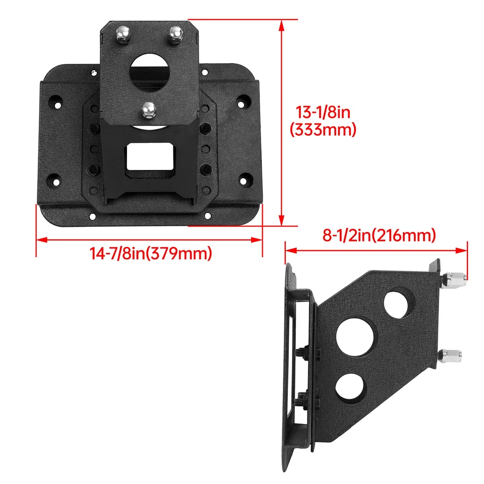 New Rear Spare Tire Carrier Rack For Jeep Wrangler JK JKU Unlimited 07-18 - Image 2 of 4