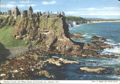 Dunluce Castle Portrush Antrim N.I. John Hinde Postkarte 1986 verschickt