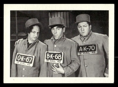 1985 FTCC The Three Stooges Trivia Backs #55 The Three Stooges