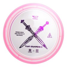 Yikun Twin Swords Understable Distance Driver Pro Worlds transparent pink