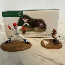 Dept 56 Christmas in the City - Warming Up -Set Of 2 Pitcher Catcher 59425 w/Box