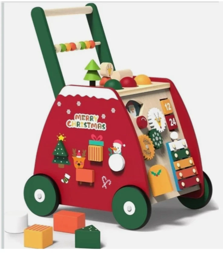 Wooden Baby Walker Christmas Theme- BRAND NEW In SEALED Box
Opens in a new window or tab