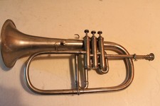 J BUYS Belgian Bb Flugelhorn Silver Plate with Mouthpiece