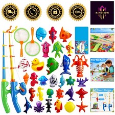 30 Colorful Floating Fish Magnetic Fishing Game for Kids - Educational Playtime