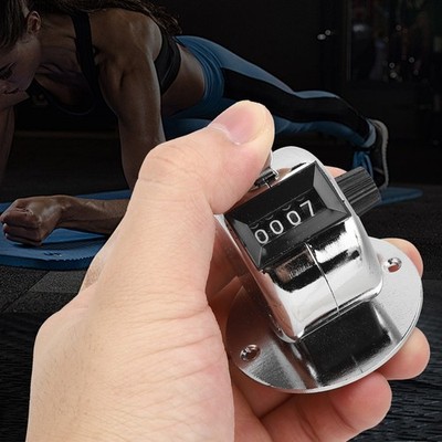Mechanical Manual Counter 4-Digit Mini Hand Press Counter Handheld Counting Tool