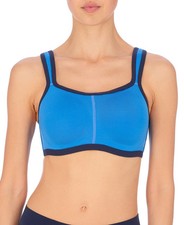  72 Natori 731050 Yogi Convertible Underwire Sports Bra, Blue Lapis, Size 32DDD