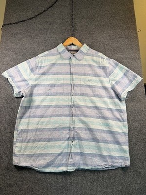 Flag Anthem Dry Goods Supply Mens Shirt Size 2XL Casual Button Up 2 Pockets