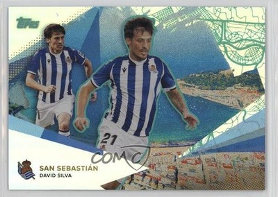 2021-22 Topps Real Sociedad Our City Aqua /50 David Silva #31 1p48