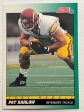 1991 Score #312 Pat Harlow USC