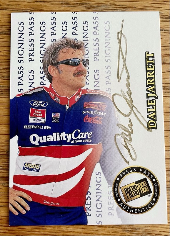 Dale Jarrett 1999 PP Gold Ink Autographs #59/100