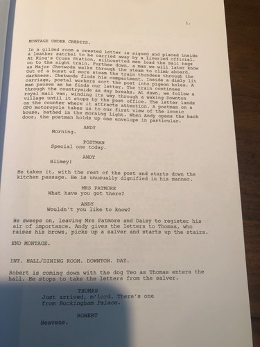 Downton Abbey Drehbuch 2019 für Ihre Betrachtung Buch SELTEN PLUS KOSTENLOSER VERSAND - Bild 5 von 8