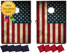 Cornhole Games American Flag Cornhole Game Patriotic Bag Toss Game