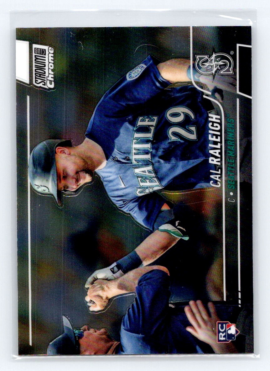 2022 Stadium Club Chrome #255 Cal Raleigh Rookie Seattle Mariners