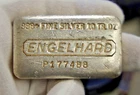 Vintage 10 oz. Engelhard .999 Silver Pillow Bar  P177488