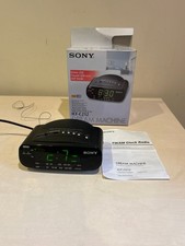 Sony ICF-C212 FM AM Dream Machine Alarm Clock Radio Green LED
