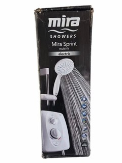 Mira Sprint Electric Shower System White Adjustable Angle Hose