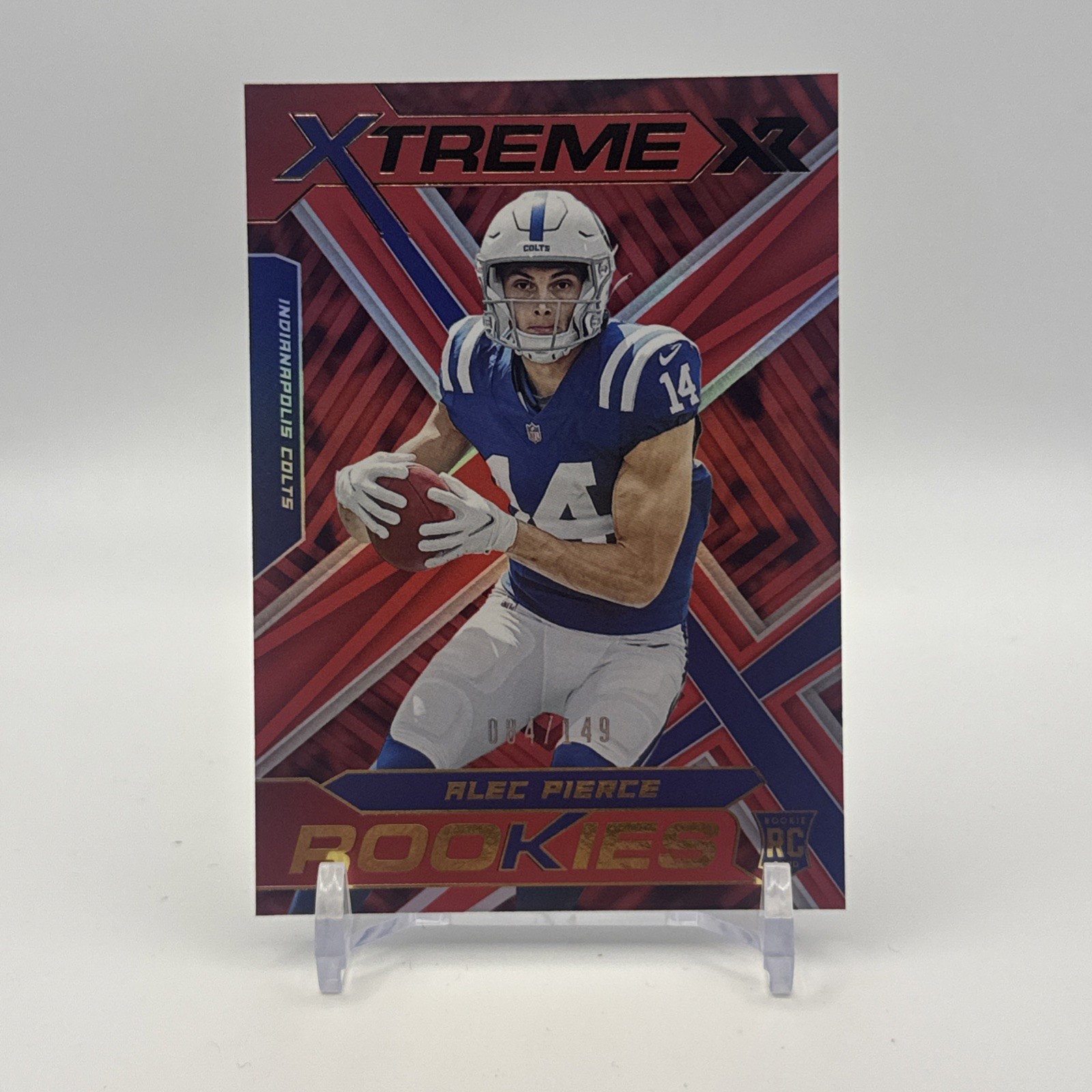 Alec Pierce Panini XR Xtreme Rookies #XTR20 Red
