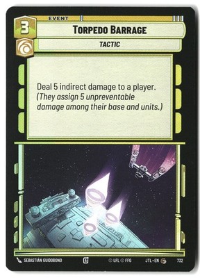 Star Wars Unlimited Torpedo Barrage (Foil) JTL Foil LP