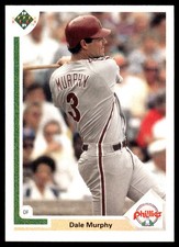 Dale Murphy 1991 Upper Deck #447 Phillies MLB READ FREE SHIPPING AutographDen