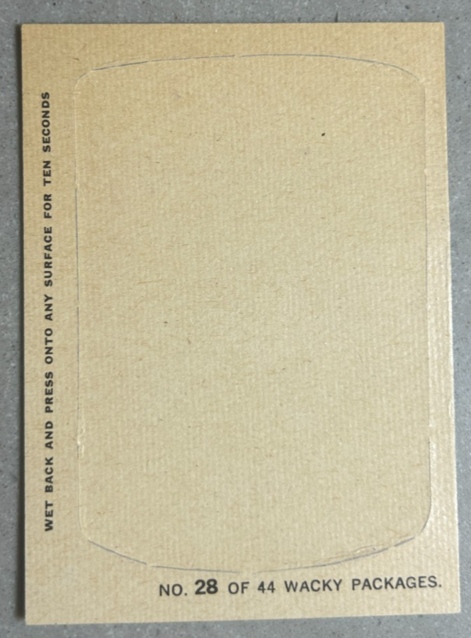 1967 Vintage Wacky Packages Corned Beef Hash # 28 Read | eBay