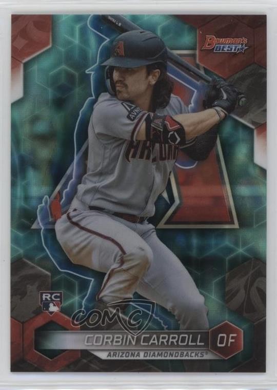 2023 Bowman's Best Aqua Lava Refractor /199 Corbin Carroll #20 11qd