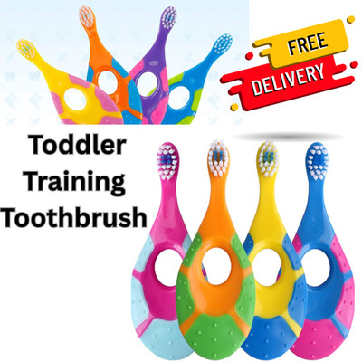 2 Stück Baby Kleinkind Zahnbürste Weiche Borsten Training Kinder Bürste