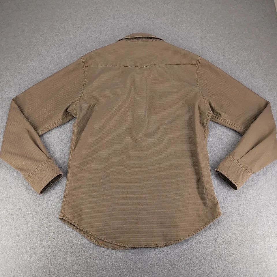 Camisa Stetson Para Hombre Grande Marrón Perla A Presión Abotonada Manga Larga Western Foto 3 de 4