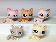 Littlest Pet Shop  Lot of 5 CATS Hasbro Authentic 649 848 1345 1370 1489