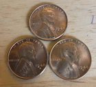 1948-P 1948-D 1948-S LINCOLN WHEAT PENNY CENT LOT - CHOICE/GEM BU RED UNC