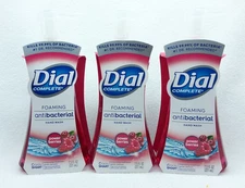 3x7.5 oz Dial Complete POWER BERRIES Foaming Hand Soap Wash w/Pump Anti Bacteria