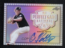 2020 Leaf Perfect Game National Showcase Metal 1/1 Chase Petty #BA-CP1 Auto 05go