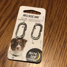 Nite Ize 2-Pack MicroLink Pet Tag Carabiner