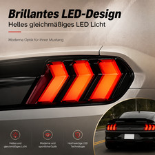 Für Ford Mustang Komplettsatz Rückleuchten transparent LED Einbaufertig
