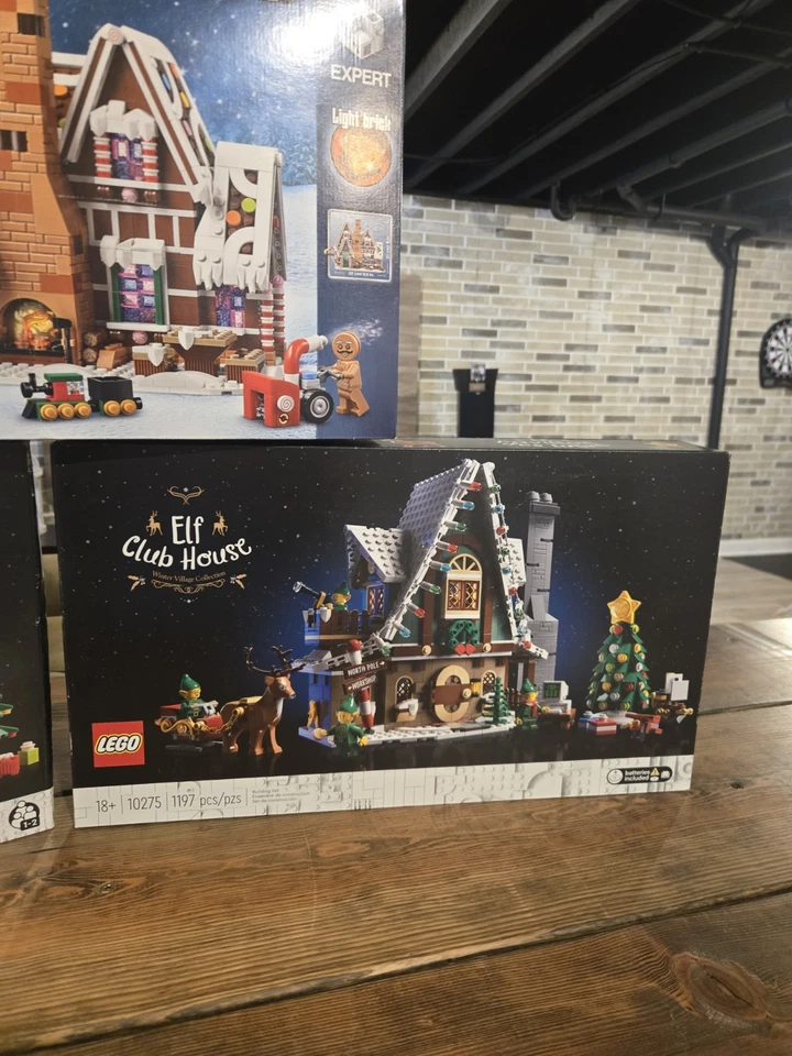 LEGO XMAS LOTE DE 3 10267 Gingerbread 10275 Elf Club House 10293 Santa’s Visit Foto 4 de 4