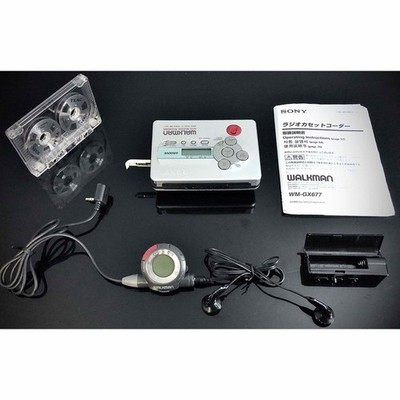 Sony WM-GX677 Walkman Cassette Player Blue Backlight Used Complete