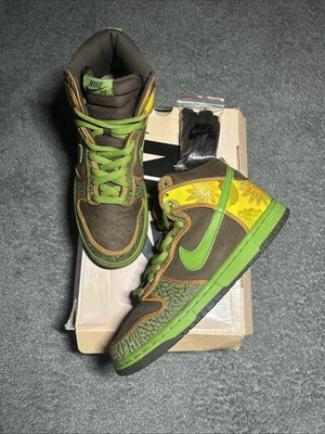 Nike Dunk High Pro SB De La Soul Size 10 Brown 305050-231 Vintage 2006 Pink Box