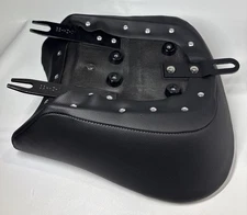 Aftermarket Black Diamond Stitch Solo Motorcycle Seat BB-HZ-01 Open Box thumbnail 4
