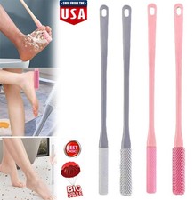 4 Toe Gap Cleaning Brush 15.7" Foot Scrubber Silicone Shower Handle Brush Set