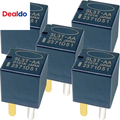 5-Pack 5L3T-AA 12VDC 20A 4-Pin SPST Automotive Relay - Compatible with Ford F-15