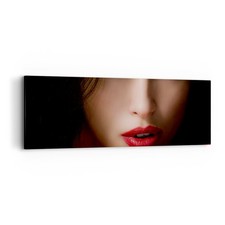 Quadro su Tela 90x30cm Bellezza brunetta eleganza ragazza Stampe Immagini Murale