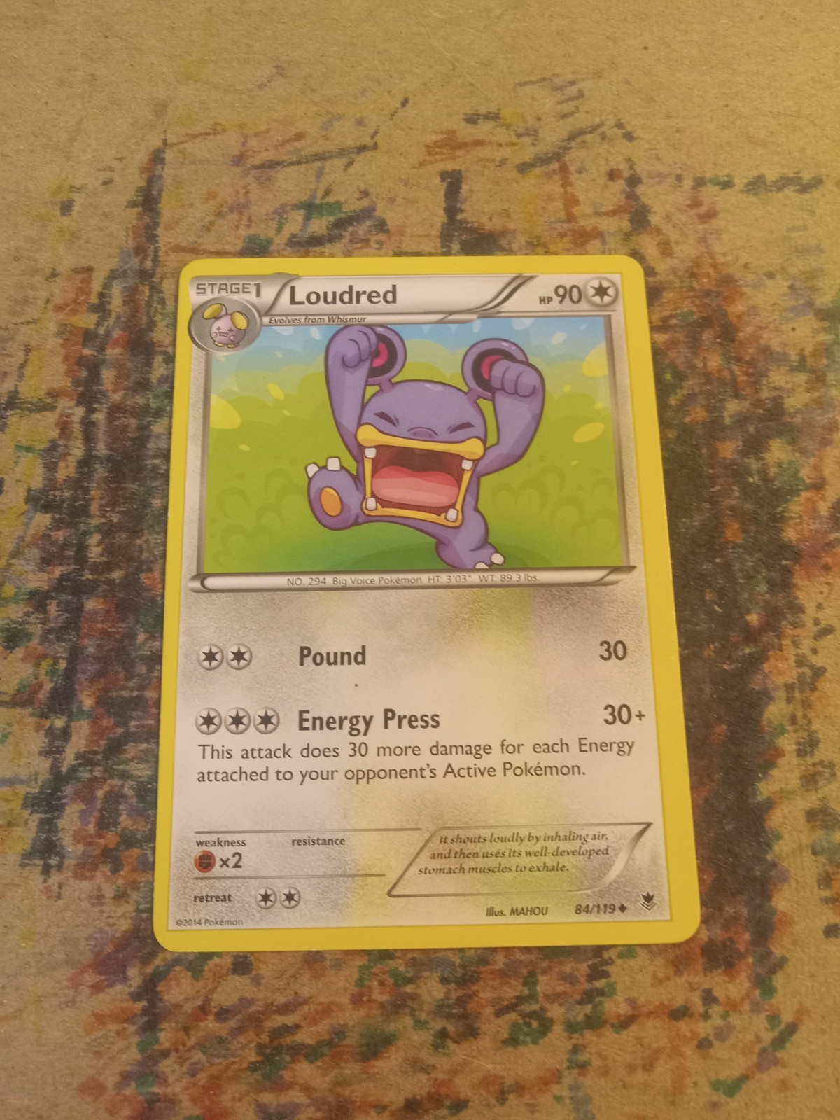Loudred 84/119 XY - Phantom Forces Regular