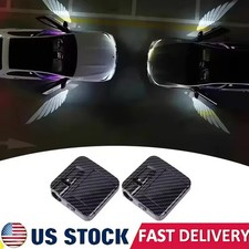 2pcs Wireless Hd Car Door Laser Projector Auto Led Light Battery Powered - New