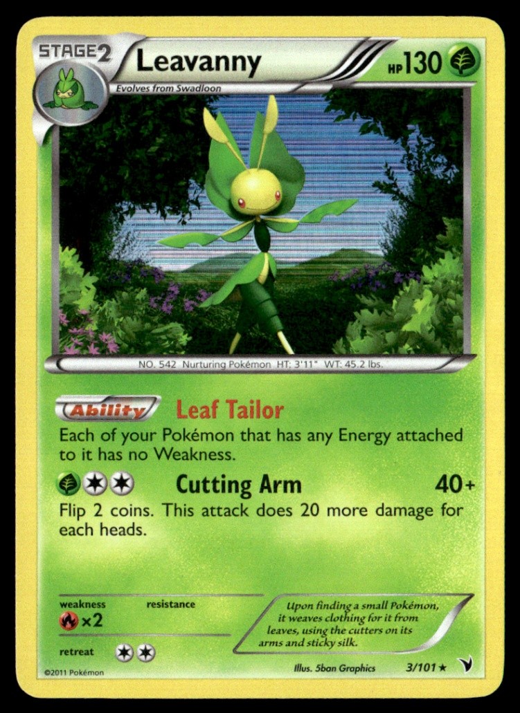 Leavanny Holo Rare Noble Victories 3/101 NM Pokémon TCG