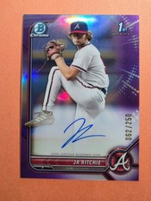 2022 Bowman Chrome Draft 1st JR Ritchie Purple Refractor Auto /250 #CDA-JR