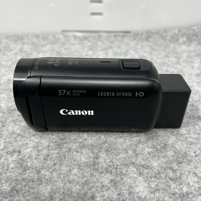 Canon LEGRIA HF R806 HD Digital Video Camcorder 3.28MP Black SD Untested