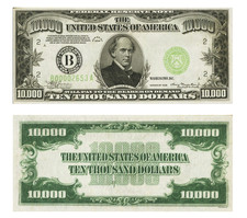 10.000 Dollars, Federal Reserve Note, Jahr 1934, Reproduktion