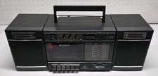 Vintage Sony CFS-3000 AM/FM Cassette Boombox Radio 19" Long 1980s Era Tested