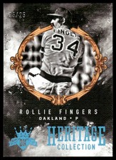 2017 Diamond Kings Heritage Collection Holo Blue #HC24 Rollie Fingers /25 BB