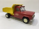 Vintage 1960s Tonka Pressed Steel Jeep Red Yellow Dump Truck 10” VGC
